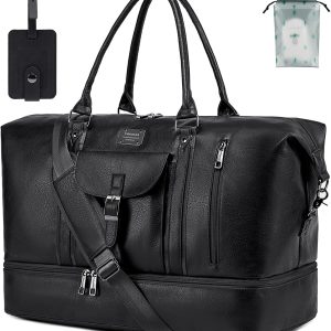 Sac de Voyage en Cuir Synthétique pour Homme et Femme